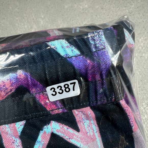 Zipcode Est 1992 Shorts Mens Size XL Black & Purple Geometric Print Cotton Chino - Picture 10 of 10